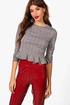 Boohoo Riley Price Of Wales Check Crop