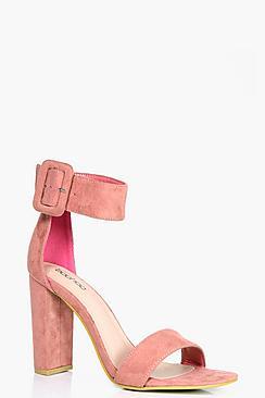 Boohoo Isla Cuff Detail Block Heel