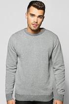 Boohoo Birdseye Knit Crew Neck Jumper