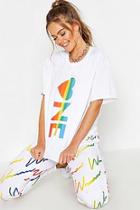 Boohoo Stripe One Oversized T-shirt
