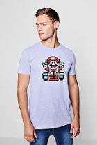 Boohoo Super Mario License Pixel Print T-shirt