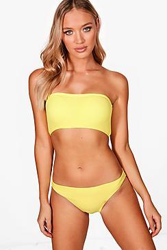 Boohoo Newport Mix & Match Ribbed Bandeau Top
