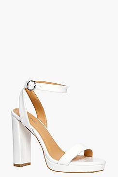 Boohoo Amelia 2 Part Platform Heel