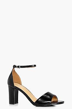 Boohoo Megan 2 Part Low Heel Sandal
