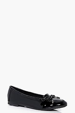 Boohoo Sophie Patent Slipper Ballet