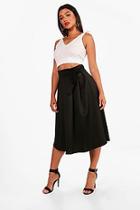 Boohoo Georgia Tie Top And Skirt Co-ord Set