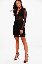 Boohoo Felicity Lace Bodycon Mini Dress