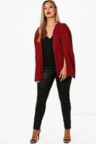 Boohoo Plus Georgia Woven Cape Blazer