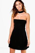Boohoo Maddison Choker A-line Shift Dress