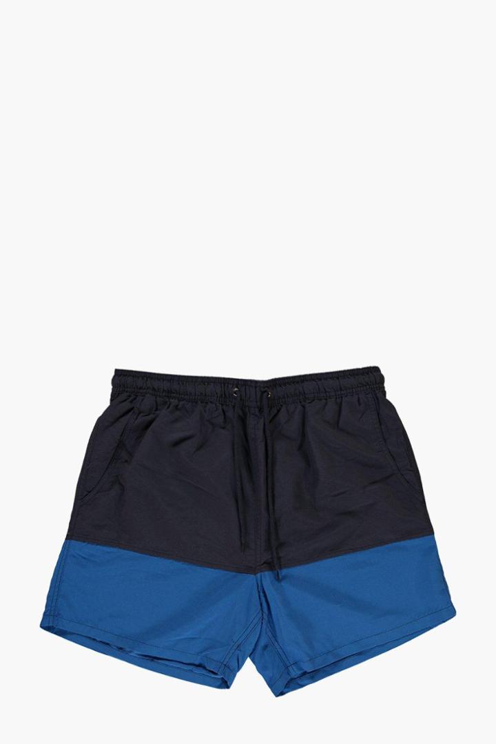 Boohoo Colour Block Swim Shorts Cobalt