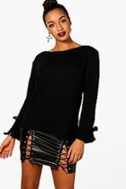 Boohoo Sasha Tie Sleeve Jumper