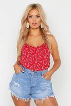 Boohoo Plus Ditsy Floral Swing Cami