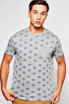 Boohoo Aztec Print T Shirt Grey