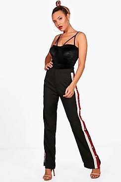 Boohoo Popper Side Track Pants