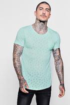 Boohoo Star Burnout Pocket T-shirt