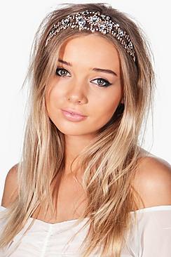 Boohoo Kara Bridal Ribbon Tie Head Piece
