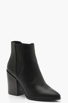 Boohoo Pointed Chelsea Style Western Boots