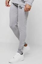 Boohoo Muscle Fit Bm Tapered Skinny Joggers With Zips