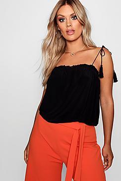 Boohoo Plus Ruffle Detail Cami