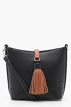 Boohoo Emily Tassel Detail Cross Body