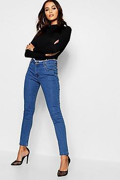 Boohoo Raw Edge Skinny Jean
