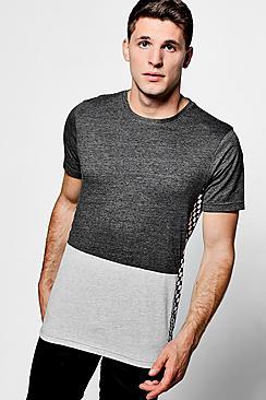 Boohoo Colour Block Checkboard T-shirt