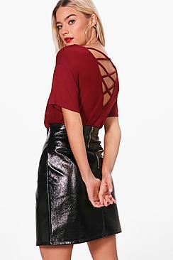 Boohoo Grace Strappy Back T-shirt
