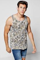 Boohoo All Over Palm Vest