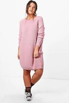 Boohoo Plus Harley Knitted Slouchy Dress