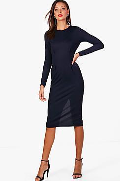 Boohoo Tall Holly Belted Midi Dress