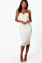 Boohoo Boutiqie Fi Embroidered Organza Midi Dress