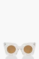Boohoo Oversized Daisy Sunglasses