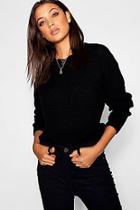 Boohoo Tall Crew Neck Crop Jumper