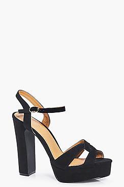 Boohoo Heidi Cross Front Platform
