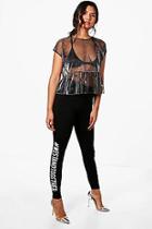 Boohoo Charity We Stand Together Leggings