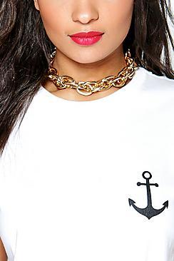 Boohoo Kara Chunky Chain Choker
