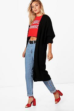 Boohoo Lauren Maxi Oversized Batwing Cardigan