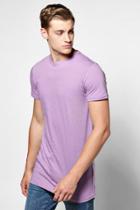 Boohoo Longline T Shirt Lilac