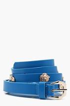 Boohoo Jessica Lion Charm Studded Pu Belt