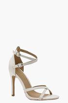 Boohoo Cross Strap 2 Part Heels