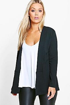 Boohoo Plus Alisha Panel Front Blazer