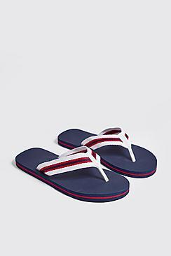 Boohoo Sport Tape Flip Flops
