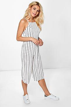 Boohoo Emily High Neck Open Back Jumpsuit