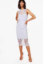 Boohoo Boutique Varity Lace Crochet Midi Dress