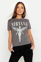Boohoo Petite Nirvana Licensed T-shirt