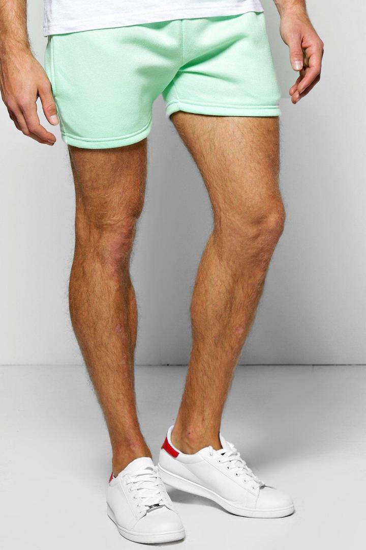 Boohoo Jersey Shorts In Short Length Mint