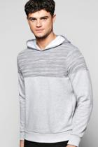 Boohoo Space Panel Lounge Hoodie Grey