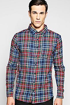 Boohoo Long Sleeve Check Shirt