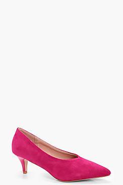 Boohoo Sophie Pointed High Vamp Kitten Heel