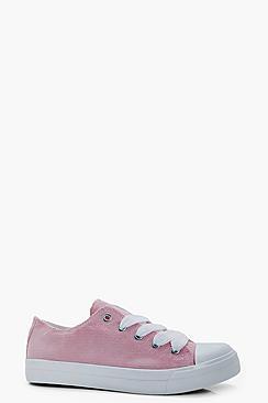 Boohoo Charlotte Cord Lace Up Pump